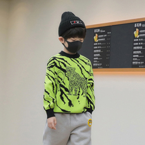 Fan rice grain 2020 autumn clothes new boys foreign-style sweater childrens bottoming knitwear long sleeves tide childrens clothing