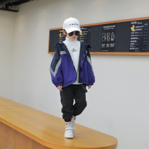 Fan rice grain children thick coat 2020 new autumn and winter boys autumn clothes big children foreign gas stormsuit childrens clothing