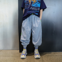  Boys  pants spring and autumn childrens jeans tide brand Zhongda childrens handsome Korean version 2021 new fan rice childrens clothing