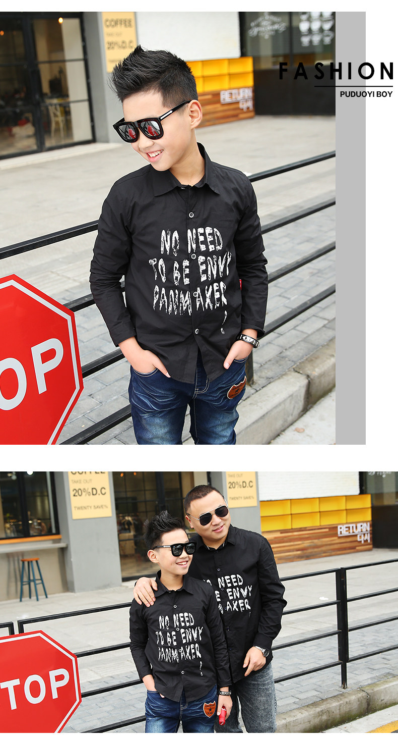 Chemise garcon à manche longue - Ref 2075461 Image 24