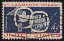 United States Postage Stamp 1959 St. Lawrence Seaway Letter Sales Stamp Single