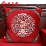 彩衣堂 Подушка, красные свадебные туфли, диван, универсальная наволочка на четыре сезона, китайский стиль, с вышивкой, делается под заказ