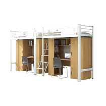 Apartment Bed Bed Under-table College Dormitory Bed Staff High and Low Rack Roof Bed Universities Student Room Combined