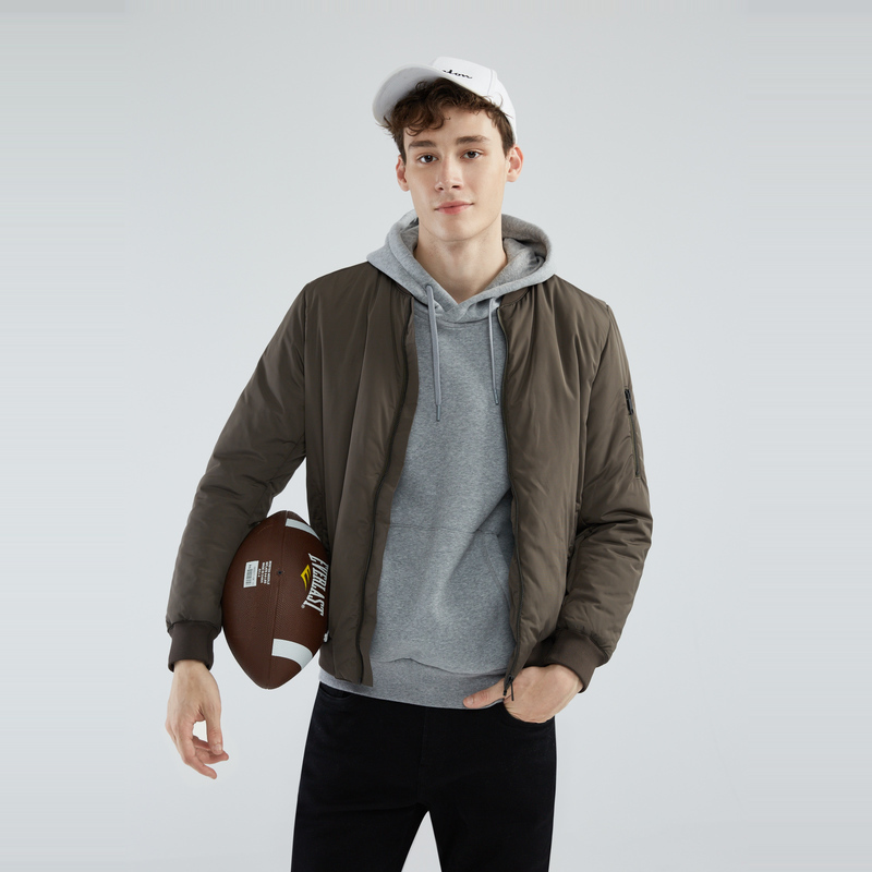 Maxwin 马威 18年冬季新款 休闲素色男式保暖棉服夹克外套  聚划算+天猫优惠券折后￥189包邮（￥269-80）3色可选