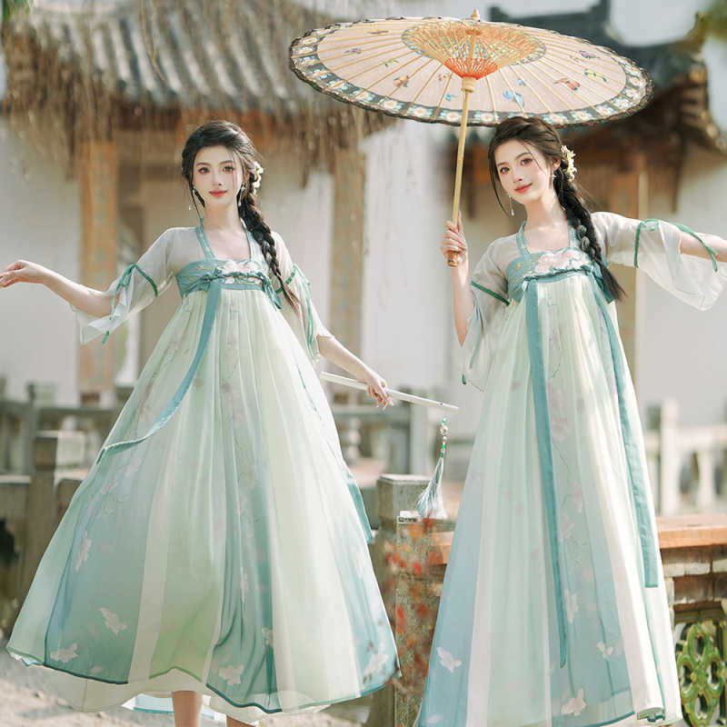 Original Chest-Length Cheongsam-Style Hanfu Dress for Women, Tang-Style with Han Elements, 2025 New Summer Improved Version, Super Fairy-Like Ancient Costume Original Chest-Length Cheongsam-Style Hanfu Dress for Women, Tang-Style with Han Elements, 2025 New Summer Improved Version, Super Fairy-Like Ancient Costume