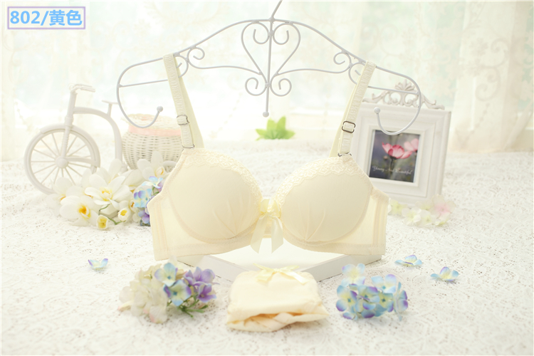 Đồ lót nữ ống top bra phần mỏng bọc ngực sexy thu thập sinh viên nữ sinh trung học trắng dày bông áo ngực