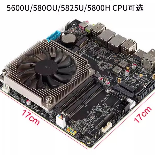 Itx Motherboard Amd Ryzen 5825U/5800H All-In-One Industrial Control Motherboard Soft Routing Black Synology Nas Motherboard