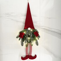 Christmas Decoration Wreath Door Hanging Light Santa Decor