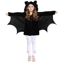Halloween childrens costume cloak bat wearing witch