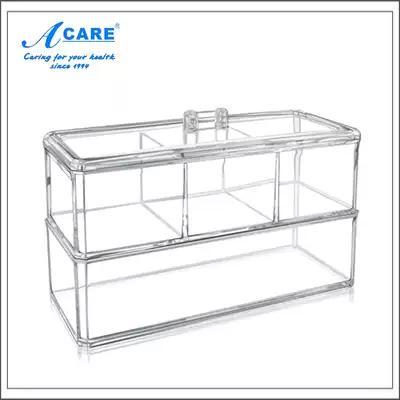 acare cosmetics storage box transparent acrylic creative frame multi-layer grid desktop finishing home European simplicity