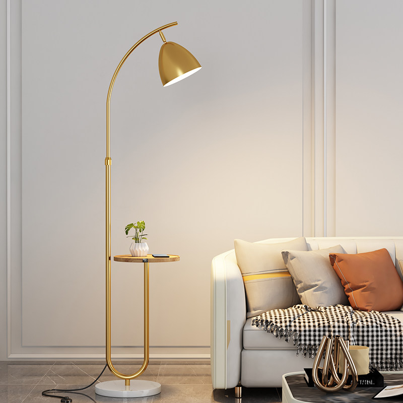 落地灯客厅卧室沙发边茶几带抽屉北欧极简轻奢床头置物架一体台灯有何特别之处?适合哪些家居风格?-置物功能落地灯-淘宝好物网