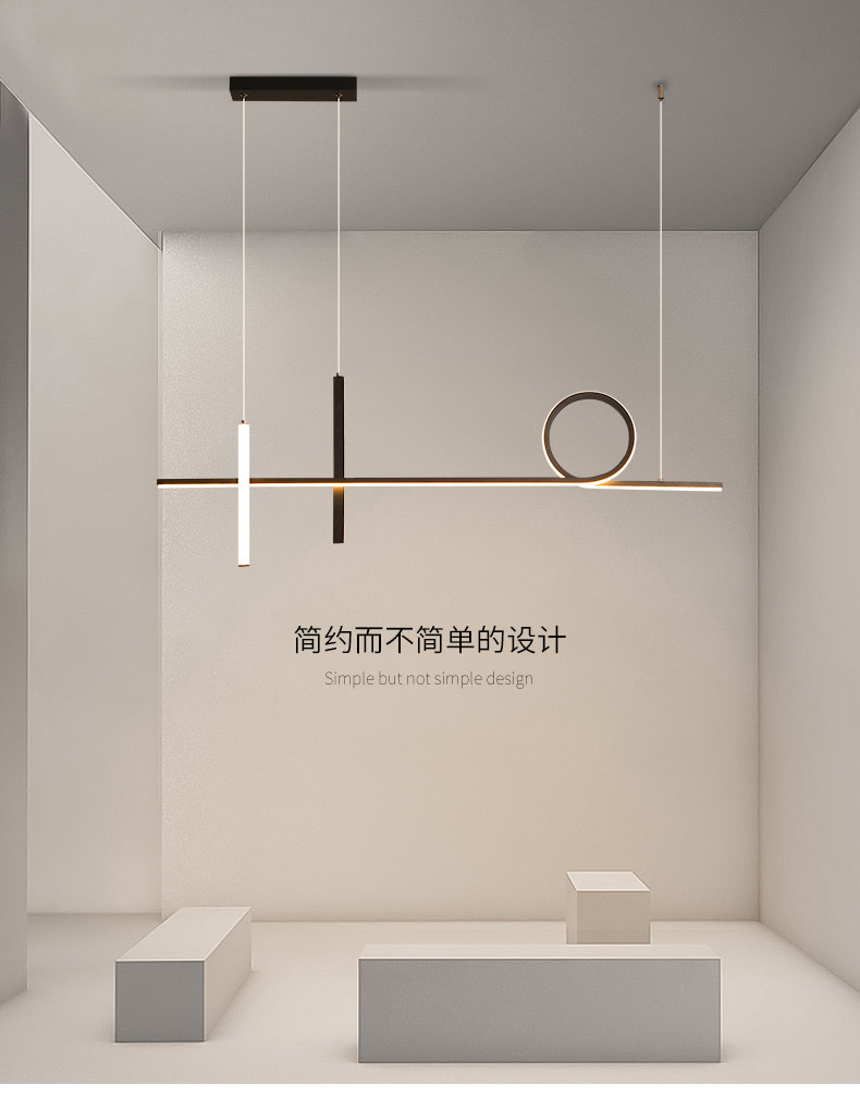 Ресторан люстра 北欧餐厅长条吊灯现代简约创意个性艺术灯吧台饭厅灯led餐厅灯具