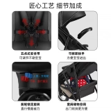 Складная трехколесная детская коляска с сидением для новорожденных, можно сидеть и лежать, амортизация