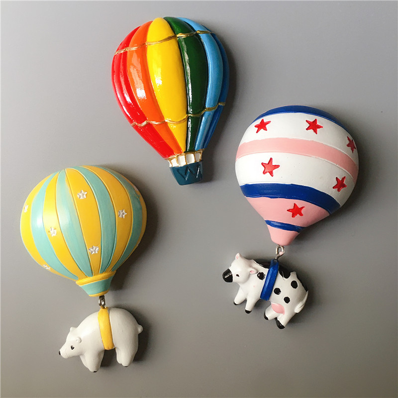 Animal Ring Journey Creative cartoon Animals Refrigerator Stick Magnets home Residence Decorative hot Balloon Stereo Magnet
