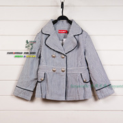 Casao thương hiệu childrens mùa xuân cô gái váy kẹp với sọc nhỏ phù hợp với áo jacket 3096 khuyến mãi.