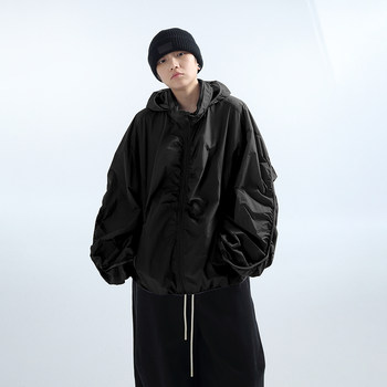 Grnl upf50+ wrinkle texture lightweight style can accommodate sun protection sports jacket