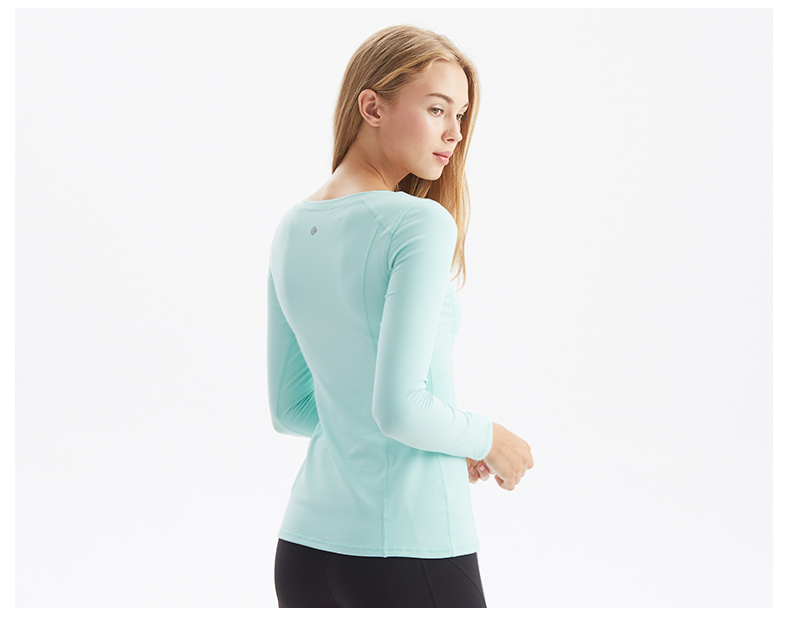 ENAIER quần áo yoga chuyên nghiệp dành cho nữ thể thao chạy áo thun dài tay Slim co giãn thấm mồ hôi và quần áo thể dục nhanh khô áo thun nam thể thao