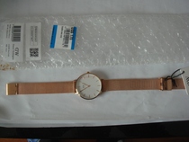 Danielwellington Daniel Wellington dw watch 32mm woven steel belt Womens Watch rose gold