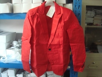 Mens red suit a piece of L spot physical shooting clearance low price 59 yuan