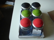 Canada Trudeau glass seasoning sugar jar bottle moisture-proof silicone cap creative sugar jar original spot