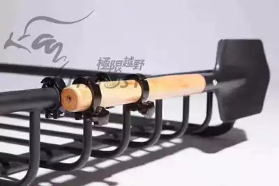 Engineering shovel mounting bracket stainless steel shovel manganese steel shovel fixing bracket round tube roof frame shovel mounting bracket