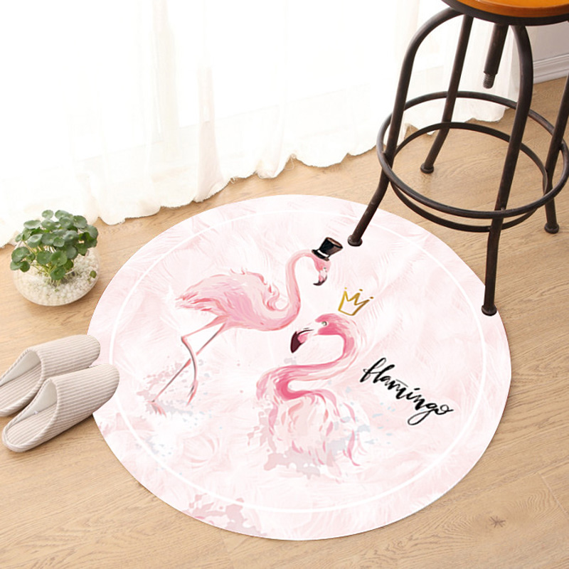 TO-92Northern Europe circular carpet non-slip hanging basket Swivel chair Cushions Simplicity children Computer chair pad Round mat bedroom girl