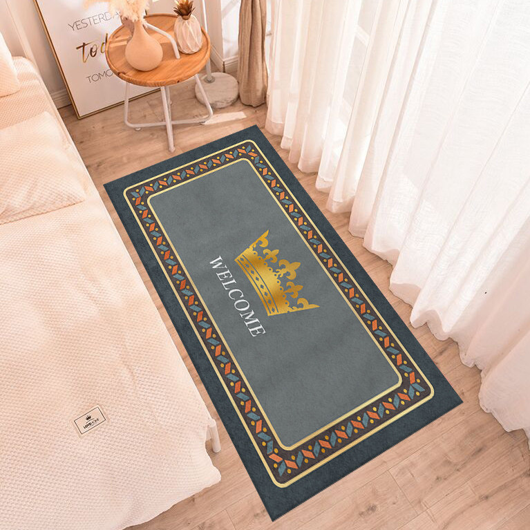 Bedroom Carpet Network Red Same-girl Bed Side Blanket Brief Home Room Ins Wind Bed Underfloor Mat Yoga Mat