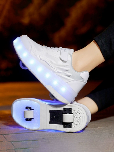 Двухколесные невидимые коньки для взрослых для школьников, детский трансформер