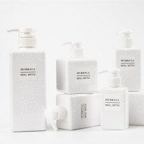 Hotel bathroom dispensing lotion bottle replaces large empty bottle of cosmetic hand sanitizer shampoo shower gel pressing bottle