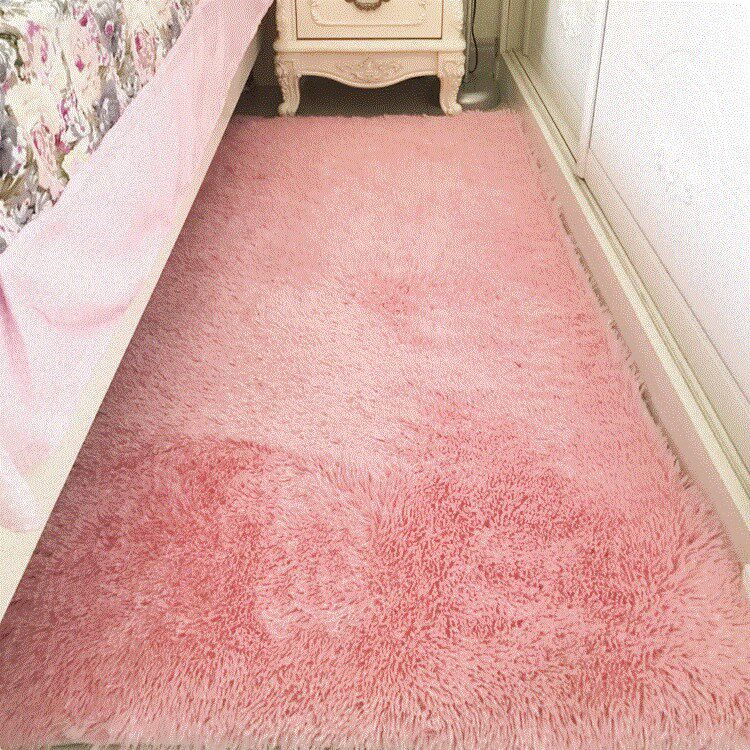Tatami children's baby anti-fall bedroom with long hair blanket bedside fluff carpet rectangular full of room cushions