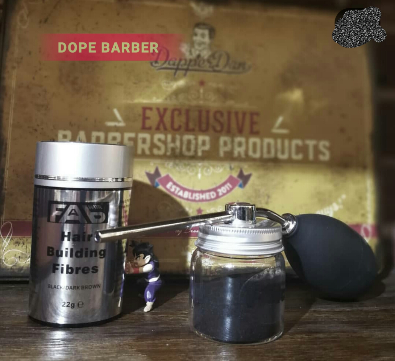 DOPEbarber barbershop Thickened Fiber Powder Spray Pink Bottle Nozzle Men Special Fiber Powder