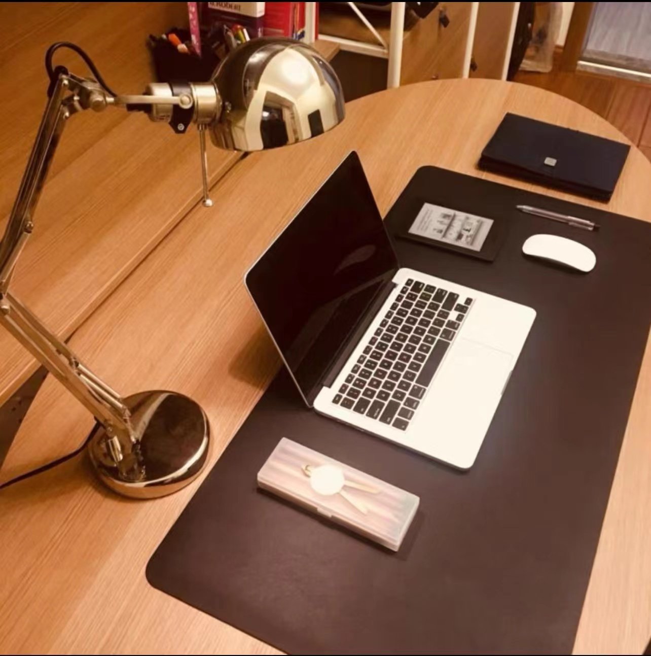 Head-layer cow leather table cushion oversize genuine leather slip rat cushion leather office desk desktop mat computer desk leather cushion