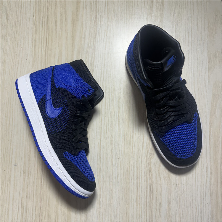 Jordan Air Jordan 1 Flyknit Royal Youth High-Top Basketball Shoes 919702-006 Jordan Air Jordan 1 Flyknit Royal Youth High-Top Basketball Shoes 919702-006