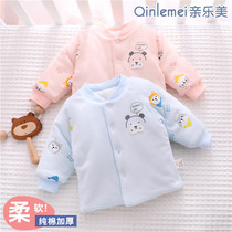 Newborn baby small cotton padded jacket Thickened Autumn Winter Clip Cotton Clothes Early Birth Female Baby Male Cotton Clothes Out of cotton clothes