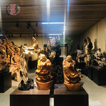 Taihang cliff root carving ornaments Guan Gong Guanyin living room figure Buddha sculpture woodcarving crafts tree root carving
