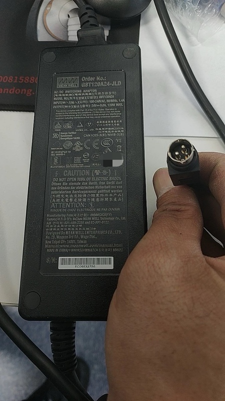 Taiwan Mean Well Gst120A24-Jld P1M Power Adapter 24V5A Round Port Three-Pin Adapter Cable