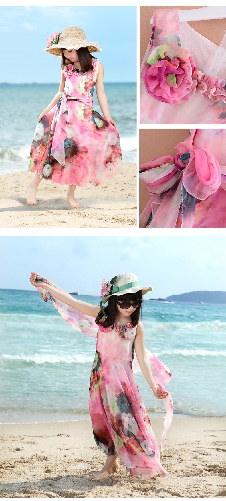 Robe enfant en mousseline de soie - Ref 2043013 Image 73