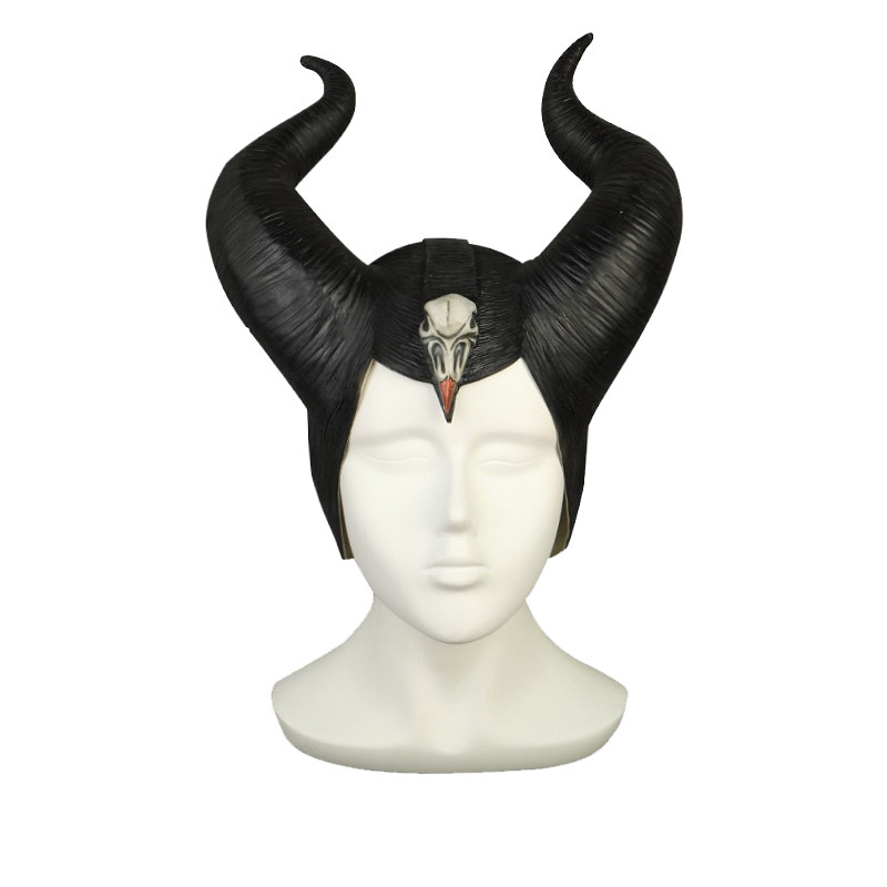 Sleeping Magic Spell Perimeter 2 Dark horn hat headgear Maleficent witch horn hat Halloween Ball