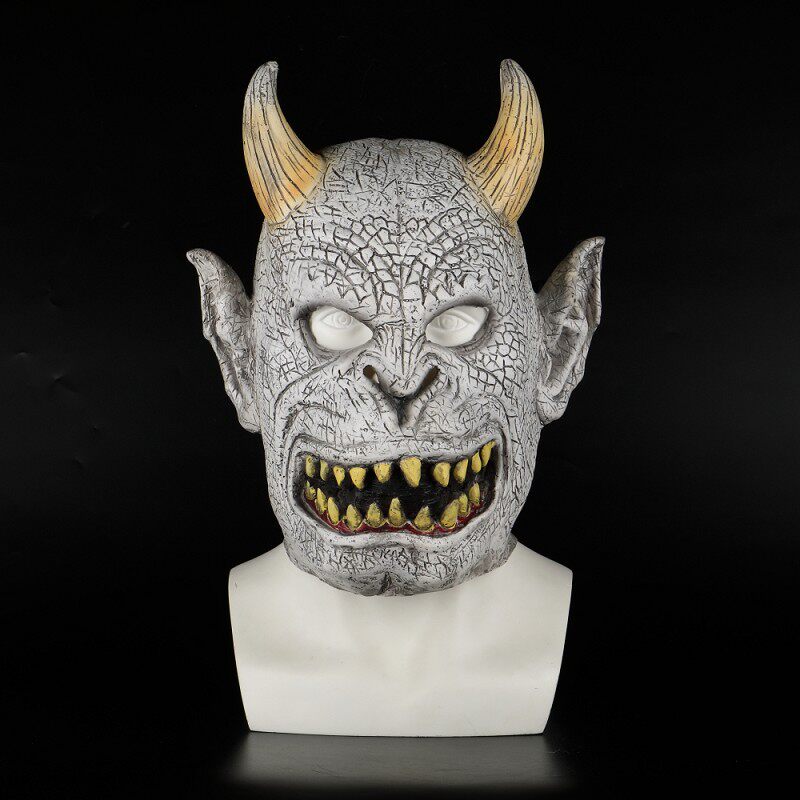 Clearance Halloween horror mask demon hood ghost scary funny cos fancy dress party game haunted house secret room