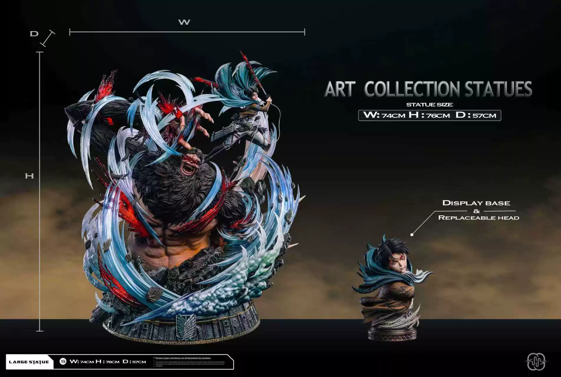 [1991 Spot] Hertz Captain 2.0 Levi Attack on Titan Limited Edition Statue