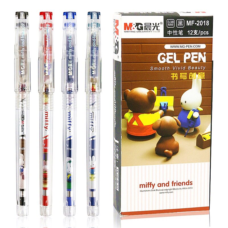 Morning Light Mify Rabbit 2018 primary and middle school students Sexual Pen Water-based Pen Creative Cartoon Cute 0-38 Full-Needle Aqueous Pen