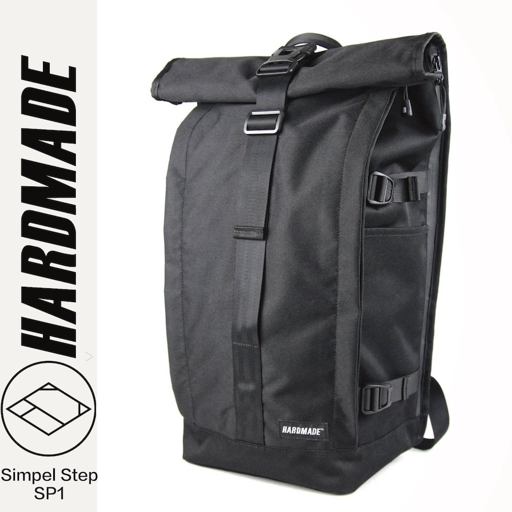 HARMade original wave minimalist waterproof large capacity casual commuter travel roll lid burglar double shoulder bag Dupont