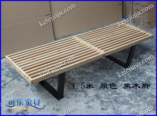 Nielsen solid wood Bench-water willow wood Bench shoe dressing stool bed tail chair