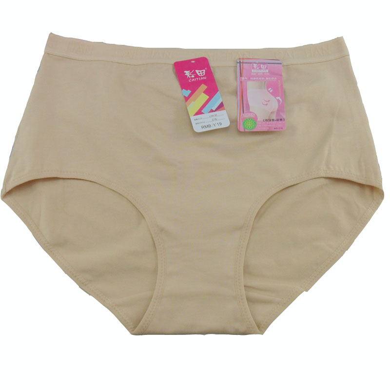 Màu quần lót lĩnh vực 216 gói hip eo cao nâng hông cỡ bông womens quần lót mẹ cao cấp cỡ lớn mã bông quần phẳng góc.