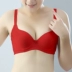 Yingying khuôn mỏng B cup mịn màng mở rộng ba hàng khóa mà không có vòng thép đồ lót nữ với vòng thép áo ngực