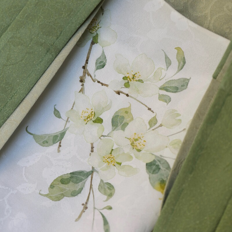 【It's Pear Blossom!】Su Lu Song Dynasty-Style Hanfu Silk Floral Robe, New Chinese Style Women's Clothing, Song Dynasty-Style Hanfu Camisole 【It's Pear Blossom!】Su Lu Song Dynasty-Style Hanfu Silk Floral Robe, New Chinese Style Women's Clothing, Song Dynasty-Style Hanfu Camisole
