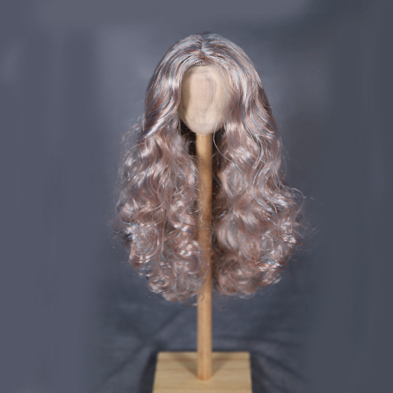 Bundeswin Doll Wig Sleeve 60cm3 Sub-Universal Wig No-Liveless Sea Color Wig Bjd Dolls
