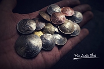 Real coin money bag buckle financial cloth buckle coin buckle real coin buckle cents buckle buckle a variety of patterns classic version of the collection