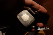 Silver-plated retro hinge buckle Belt buckle Italian vegetable tanned leather belt Handmade black vegetable tanned leather belt Non-RRL