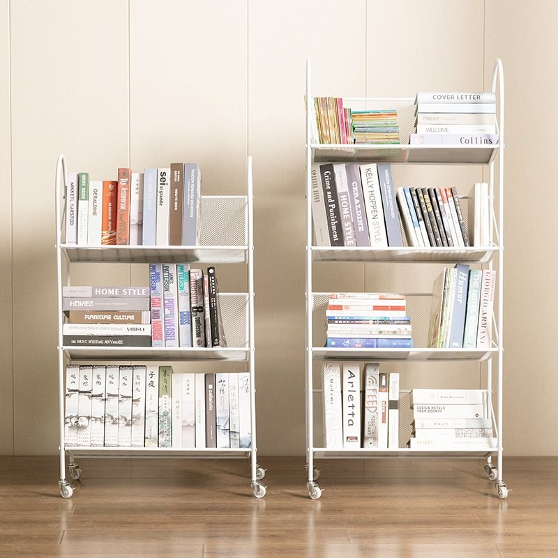 Children's drawing frame Mobile bookshelves Home Jane About floor with wheel shelve trolley Baby bookcase